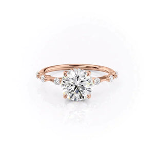 The Hidden Halo Penelope Set With A 2 Carat Round Lab Diamond