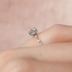 The Hidden Halo Penelope Set With A 3 Carat Round Lab Diamond