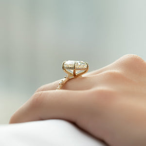 The Hidden Halo Penelope Set With A 2 Carat Round Lab Diamond