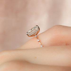 The Penelope Set With A 2.5 Carat Radiant Moissanite