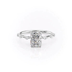 The Hidden Halo Penelope Set With A 2.5 Carat Radiant Lab Diamond