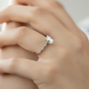 The Hidden Halo Penelope Set With A 3 Carat Radiant Lab Diamond