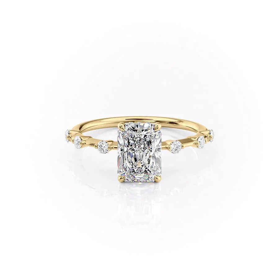 The Hidden Halo Penelope Set With A 1.5 Carat Radiant Lab Diamond