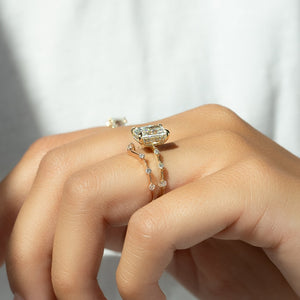 The Hidden Halo Penelope Set With A Radiant Moissanite