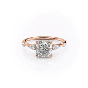 The Naomi Set With A Cushion Moissanite