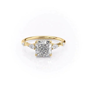 The Naomi Set With A 2 Carat Cushion Lab Diamond