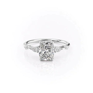 The Naomi Set With A 1 Carat Elongated Cushion Lab Diamond