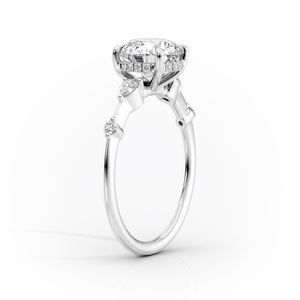 The Naomi Set With A 2 Carat Marquise Lab Diamond