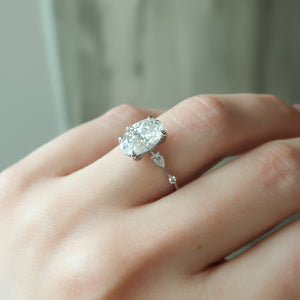The Naomi Set With A 1 Carat Oval Lab Diamond