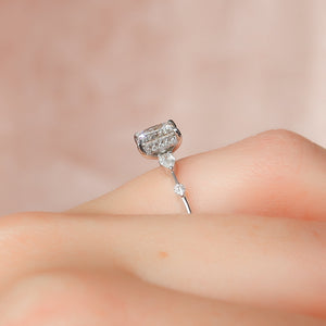 The Naomi Set With A Princess Moissanite