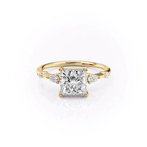 The Naomi Set With A 1 Carat Princess Lab Diamond