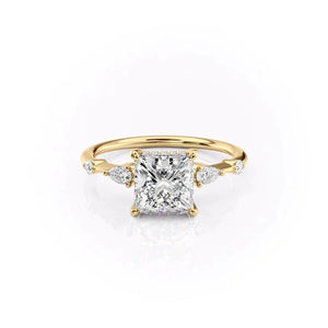 The Naomi Set With A Princess Moissanite
