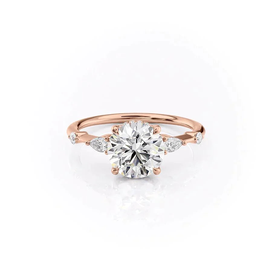 The Naomi Set With A 1 Carat Round Lab Diamond