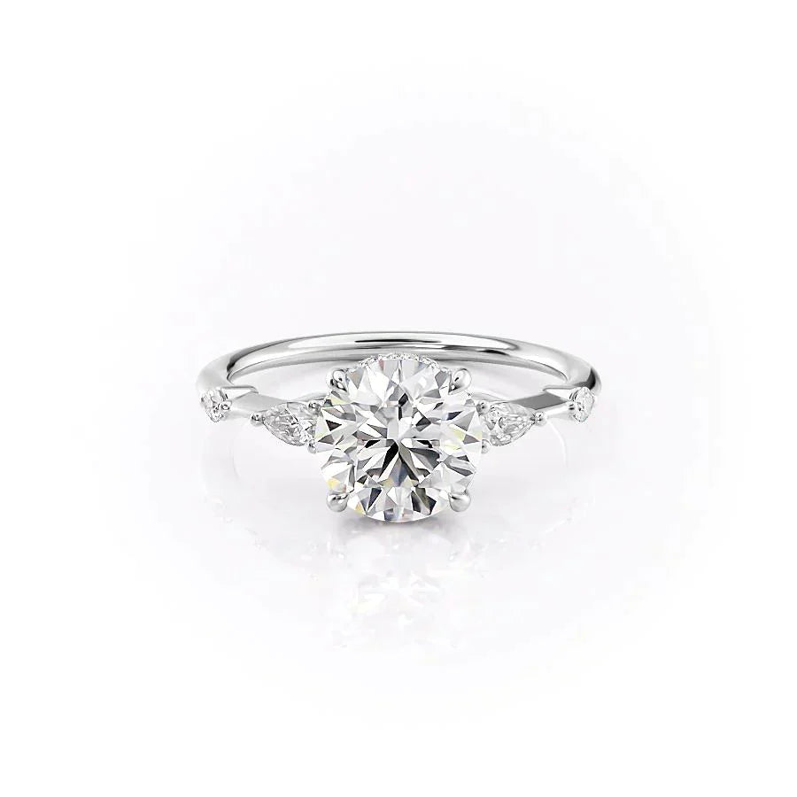 The Naomi Set With A 1 Carat Round Moissanite