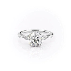 The Naomi Set With A 1 Carat Round Lab Diamond