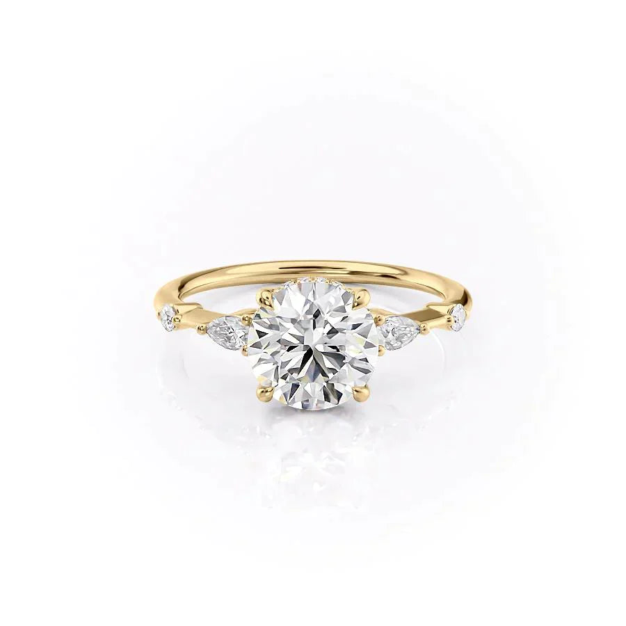 The Naomi Set With A 1 Carat Round Lab Diamond