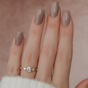 The Naomi Set With A 3 Carat Round Lab Diamond