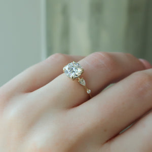 The Naomi Set With A 3 Carat Round Lab Diamond