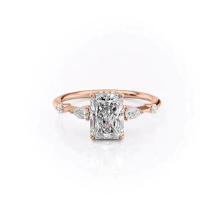 The Naomi Set With A Radiant Moissanite