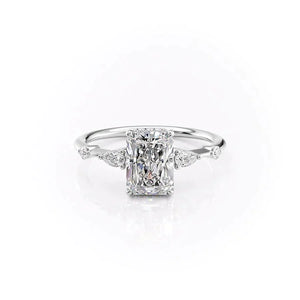 The Naomi Set With A 3 Carat Radiant Lab Diamond