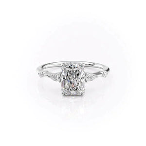 The Naomi Set With A 1 Carat Radiant Lab Diamond