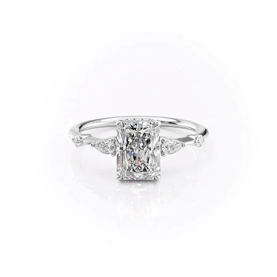 The Naomi Set With A 1 Carat Radiant Lab Diamond