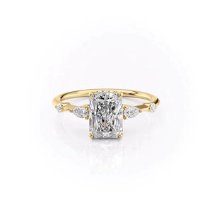 The Naomi Set With A Radiant Moissanite