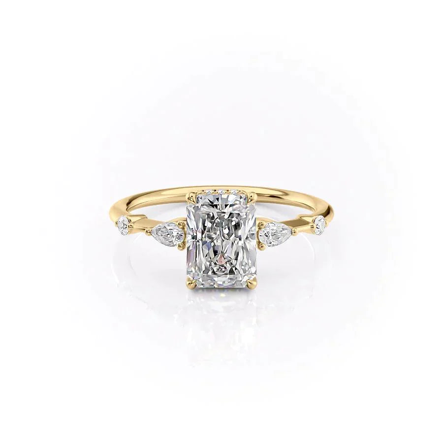 The Naomi Set With A 3 Carat Radiant Lab Diamond