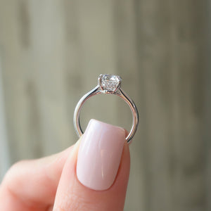 The Maia Set With A 3 Carat Cushion Lab Diamond