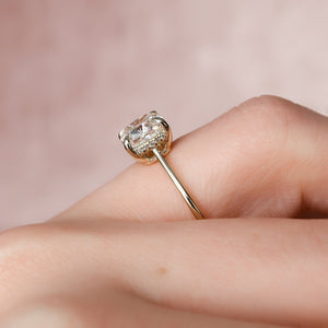 The Maia Set With A 2 Carat Cushion Lab Diamond