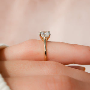 The Maia Set With A Cushion Moissanite