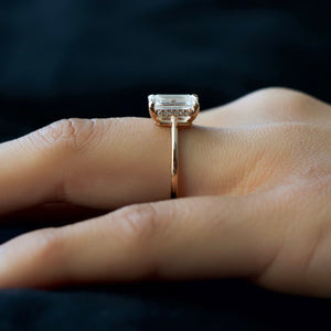 The Maia Set With A 1.5 Carat Emerald Lab Diamond