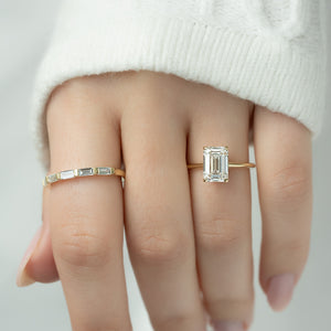 The Maia Set With A 1.5 Carat Emerald Lab Diamond