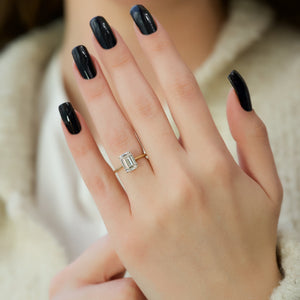 The Maia Set With A 1.5 Carat Emerald Lab Diamond