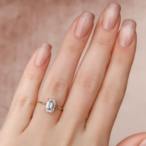 The Maia Set With A 1.5 Carat Emerald Lab Diamond