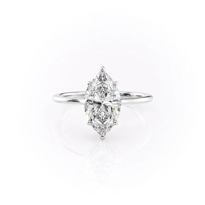 The Maia Set With A 4.5 Carat Marquise Moissanite