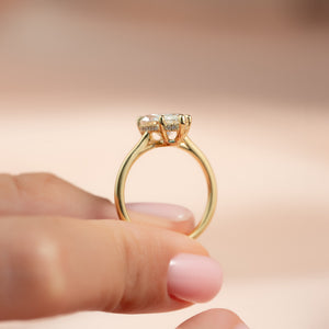 The Maia Set With A 1.5 Carat Marquise Lab Diamond