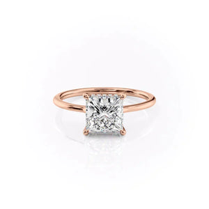 The Maia Set With A 4.5 Carat Princess Moissanite
