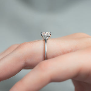 The Maia Set With A 4.5 Carat Princess Moissanite