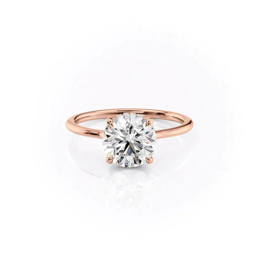 The Maia Set With A 1.5 Carat Round Moissanite
