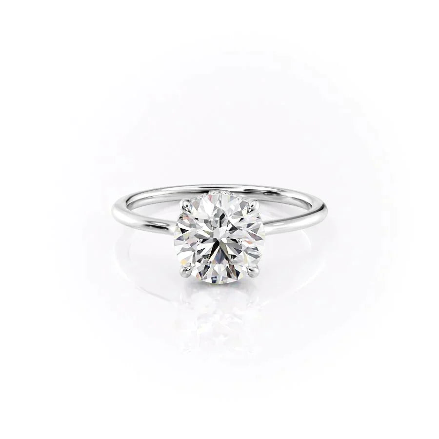 The Maia Set With A 2 Carat Round Lab Diamond