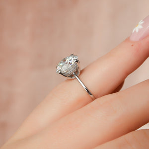 The Maia Set With A 1 Carat Round Moissanite