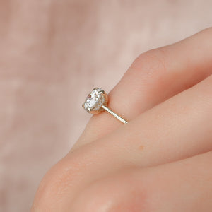 The Pave Maia Set With A 2.5 Carat Round Moissanite