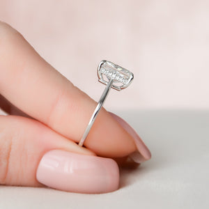 The Maia Set With A 3 Carat Radiant Lab Diamond