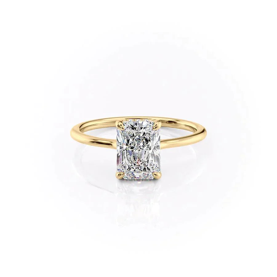 The Maia Set With A 1.5 Carat Radiant Lab Diamond