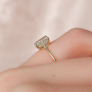 The Maia Set With A 3 Carat Radiant Lab Diamond