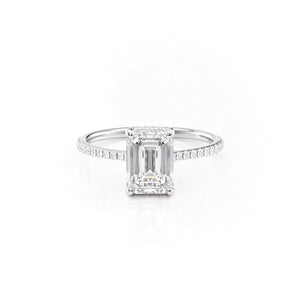 The Pave Maia Set With A 3 Carat Emerald Lab Diamond