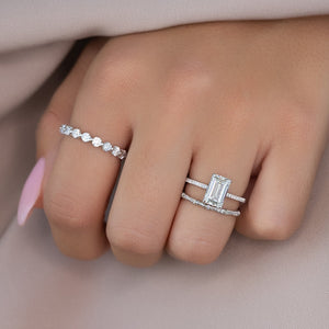 The Pave Maia Set With A 2 Carat Emerald Lab Diamond