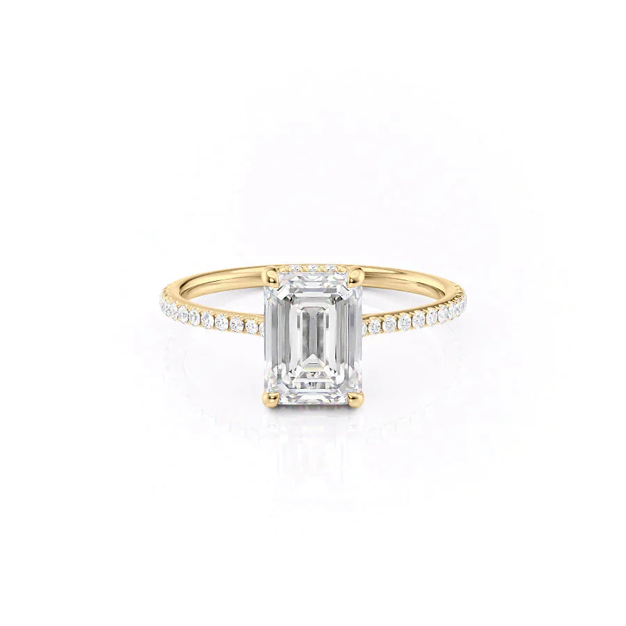 The Pave Maia Set With A 2 Carat Emerald Lab Diamond
