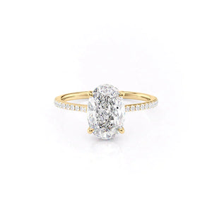 The Pave Maia Set With A 3 Carat Oval Lab Diamond